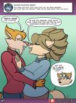  anthro ask_blog awkward_moment domestic_cat english_text felid feline felis female group male mammal married_couple nose_kiss seth_park_(sketchybug) sketchybug text trina_park_(sketchybug) ty_park_(sketchybug) 