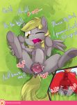  abdominal_bulge anus big_macintosh_(mlp) clitoris derpy_hooves_(mlp) dialogue duo english_text equid equine eyebrows female female_penetrated forced friendship_is_magic genitals hi_res hooves lying male male/female male_penetrating mammal my_little_pony on_back one_eye_closed open_mouth patreon pegasus penetration pussy rape sex sip_i.a. spread_legs spreading text underhoof url wings young 