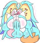 anthro antlers balls big_balls big_breasts big_ears big_penis blue_body breasts chinchilla chinchillid duo fecto_elfilis female genitals heart_symbol hi_res horn huge_penis kirby_(series) kirby_and_the_forgotten_land lewdchuu_(artist) male male/female mammal nintendo penetration penis pussy red_eyes rodent snowball_(lewdchuu) starling_(species) thick_thighs vaginal vaginal_penetration vein veiny_penis white_body