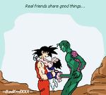  animated badendxxx dragon_ball_z piccolo son_goku vegeta 