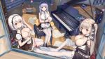  aliasing animal anthropomorphism azur_lane bird dido_(azur_lane) formidable_(azur_lane) goth-loli haneru instrument lolita_fashion maid manjuu_(azur_lane) pantyhose piano sirius_(azur_lane) 