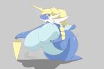  3:2 anthro belly big_belly big_breasts big_butt breasts butt dengon female huge_breasts looking_at_viewer nintendo pok&eacute;mon pok&eacute;mon_(species) samurott solo video_games 