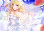  blonde_hair hachimiya_meguru idolmaster_shiny_colors long_hair nametake_(nametake) wedding_attire 