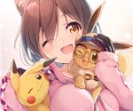  cropped eevee nijihashi_sora pikachu pokemon scan 
