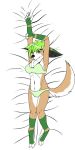  anthro body_pillow bra canid canine clothing codythefennec crossgender dakimakura_design dakimakura_pillow dakimakura_pose female fennec fox hi_res mammal panties pillow solo stretching underwear 