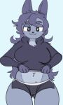 2024 2d_animation animated anthro black_clothing black_hoodie black_nose black_topwear black_underwear blue_body blue_fur bottomwear bouncing_breasts breasts canid canine canis clothed clothing countershade_fur countershading cute_fangs digital_media_(artwork) dolphin_shorts domestic_dog english_text female fur hair heart_symbol hoodie long_hair looking_at_viewer loop mammal mini_(puppy_in_space) nipples open_mouth pink_nipples raised_clothing raised_topwear short_playtime solo tempura_puppy text tight_bottomwear tight_clothing topwear underwear