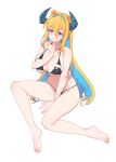 1girl absurdres aningay blonde_hair blue_eyes blue_hair breasts florida_bikini highres indie_virtual_youtuber large_breasts legs long_hair solo stomach thighs white_background 