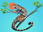 ambiguous_gender branch digital_drawing_(artwork) digital_media_(artwork) entitycore felid feral gecko hi_res hybrid jaguar lizard mammal on_branch pantherine reptile scalie