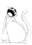2024 ambiguous_anthro ambiguous_gender animate_inanimate anthro belly belly_focus big_belly biped bloated bow_tie bow_tie_only cheek_tuft creepy_smile delibas_(misoden) digital_drawing_(artwork) digital_media_(artwork) empty_eyes english_description facial_tuft felid feline felis full-length_portrait gaping_mouth greyscale guide_lines hand_on_belly hand_on_own_belly head_tilt huge_belly living_clothing long_tail looking_at_viewer looking_down looking_down_at_viewer low-angle_view mammal misoden_(artist) monochrome monotone_background mostly_nude open_mouth open_smile portrait sharp_teeth simple_background sketch smile smiling_at_viewer solo soul_devouring_eyes tail teeth tongue tuft void_eyes white_background wide_smile