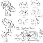 2024 6_tails armor bangs blush brush canid canine computer dezulovian_vulpes dialogue digital_drawing_(artwork) digital_media_(artwork) electronics fan_character feral fluffy fluffy_tail fox fox_ears fox_tail front_view fur game_freak generation_1_pokemon hair happy male mammal meme model_sheet multi_tail multiple_angles nintendo no_bitches? paws photo picture_frame pokemon pokemon_(species) quadruped rear_view scared signature simple_background sketch sketch_page smile smug smug_expression smug_eyes smug_face smug_grin solo spanish_text stonks tail tales_(dezulovian_vulpes) text unconvincing_armor vulpix white_background