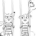  ... black_and_white canine comic disney duo ear_piercing english_text female fox gokhan16 line_art male mammal monochrome nick_wilde piercing prison simple_background skye_(zootopia) teenager text white_background young zootopia 