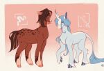 alternate_species ambiguous_gender blue_body blue_fur blue_hair blue_hooves brown_body brown_fur brown_hair cutie_mark duo earth_pony edmond_(nu:_carnival) equid equine estrellium feral feralized fur furrification hair hasbro hi_res highlights_(coloring) hooves horn horse leg_markings long_hair long_mane mammal markings melee_weapon my_little_pony mythological_creature mythological_equine mythology nu:_carnival orange_highlights orange_hooves ponification pony reptile scalie snake socks_(marking) sword tail tail_tuft tuft unicorn unicorn_horn weapon yakumo_(nu:_carnival)