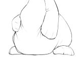 2024 ambiguous_anthro ambiguous_gender animate_inanimate anthro belly belly_focus belly_squish big_belly biped bloated delibas_(misoden) digital_drawing_(artwork) digital_media_(artwork) english_description faceless_ambiguous faceless_anthro faceless_character felid feline felis greyscale hand_on_belly hand_on_own_belly hands_on_belly hands_on_own_belly living_clothing mammal misoden_(artist) monochrome monotone_background simple_background sketch solo squish white_background