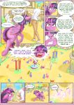  2017 absurd_res alcor90 ambiguous_gender angry anon blush bonbon_(mlp) bulk_biceps_(mlp) clothed clothing comic cutie_mark dialogue earth_pony embarrassed english_text equid equine eyes_closed feathered_wings feathers female feral footwear friendship_is_magic glowing group hair hi_res hooves horn horse human in_heat magic mammal my_little_pony open_mouth outside pony public shirt shoes standing text topwear tree twilight_sparkle_(mlp) underhoof winged_unicorn wings 