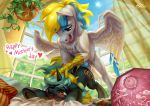  2020 absurd_res blush cirrus_sky cutie_mark dialogue digital_media_(artwork) duo electro_current_(oc) english_text equid eyebrows fan_character feathered_wings feathers feral hi_res holivi hooves horn impregnation male mammal my_little_pony open_mouth ovum penetration sex sperm_cell text unicorn wings 