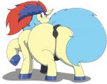  animal_genitalia animal_penis anus balls bodily_fluids brown_eyes equid equine_penis feral genitals horn keldeo keldeo_(ordinary_form) kingbeast legendary_pok&eacute;mon looking_at_viewer male mammal nintendo penis pok&eacute;mon pok&eacute;mon_(species) puffy_anus simple_background solo thick_thighs video_games 