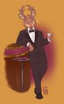  alcohol anthro beverage black_tie_(suit) cervid clothing hi_res male mammal oddthesungod sharlow suit 