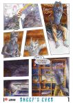  2020 anthro canid canine canis clothing comic detailed_background english_text fur hi_res lirkov male mammal solo text traditional_media_(artwork) wolf 
