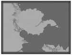  border english_text greyscale island less map monochrome mountain no_humans ocean original 