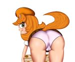  amanda_(sonic3) animal_humanoid butt camel_toe cat_humanoid clothed clothing cross-popping_vein disney felid felid_humanoid feline feline_humanoid female hair hat headgear headwear humanoid looking_back mammal mammal_humanoid nickelodeon orange_hair orange_tail panties phineas_and_ferb simple_background solo sonic3 t.u.f.f._puppy underwear upskirt vein white_background young 