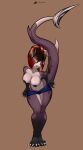  absurd_res anthro clothing female fish hi_res marine shark solo tits_out undressing 