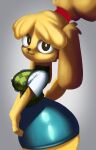 animal_crossing anthro female hi_res isabelle_(animal_crossing) nintendo nxf1l1a quickdraw solo