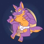  anthro barefoot black_nose blue_background briefs briefs_only bulge canid canine clothed clothing detailed_background feet fur goronic hi_res male mammal monotone_briefs monotone_clothing monotone_underwear moon mythological_canine mythological_creature mythology orange_body orange_fur purple_body purple_fur sharp_teeth simple_background solo teeth teeth_showing tighty_whities topless underwear underwear_only were werecanid werecanine werewolf white_briefs white_clothing white_underwear 