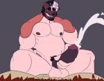 2021 abdominal_bulge absurd_res akita american_akita anthro anthro_on_anthro anthro_penetrated anthro_penetrating anthro_penetrating_anthro balls_deep bau_(melaisen) beard big_penis bodily_fluids brown_body brown_fur brown_nipples canid canine canis clenched_teeth cowgirl_position cum cumshot dark_penis digital_media_(artwork) domestic_dog duo ejaculation eyes_closed facial_hair felid first_person_view from_front_position fur genital_fluids genitals glans grey_background hi_res holding_own_penis holding_penis humanoid_genitalia humanoid_penis lion male male/male male_penetrated male_penetrating male_penetrating_male male_pov mammal masturbating_while_penetrated masturbation melaisen muscular muscular_anthro muscular_male nipples nonbinary_(lore) on_bottom on_top orgasm pantherine pecs penetration penis pink_balls pink_body pink_fur purple_glans sex simple_background smile smirk spitz sweat teeth