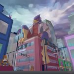  1:1 2020 absurd_res anthro avian bird blue_eyes building city clothing cloud faas falco_lombardi hi_res intersection jacket macro male nintendo sky solo star_fox street_lamp topwear video_games 