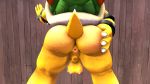  16:9 3d_(artwork) akkoarcade anus anus_only bowser buttcheecks digital_media_(artwork) dinosaur dragon hi_res hybrid male male/male mario_bros model nintendo presenting rax(raxurous) reptile scalie solo source_filmmaker turtle video_games widescreen 