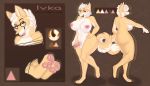  absurd_res big_breasts big_butt big_tail breasts butt canid canine emily_art eyewear fox fur genitals glasses hi_res huge_breasts huge_thighs intersex ivka mammal model_sheet nipples paws penis simple_background solo thick_thighs tongue white_body white_fur 