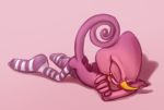  anthro chameleon clothing espio_the_chameleon girly legwear lizard male presenting reptile royalbootlace scalie seductive socks solo sonic_the_hedgehog_(series) thigh_highs 