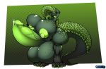  2020 4_toes anthro anthrofied araidian_(artist) balls big_balls big_breasts big_butt big_penis bodily_fluids breasts butt capcom cum digitigrade ejaculation elder_dragon erection genital_fluids genitals green_penis gynomorph hand_behind_head hand_on_boob hi_res horn huge_balls huge_breasts huge_penis hyper hyper_balls hyper_breasts hyper_genitalia hyper_nipples hyper_penis intersex kulve_taroth lactating lips looking_at_viewer monster_hunter nipples nude penis solo thick_horns thick_lips thick_penis thick_tail thick_thighs toes vein veiny_penis video_games 