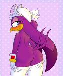  absurd_res anthro avian bird blackmore butt female hi_res hirundinid looking_back sega solo sonic_riders sonic_the_hedgehog_(series) swallow_(bird) video_games wave_the_swallow 