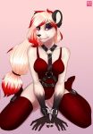  2020 anthro breasts digital_media_(artwork) eyebrows eyelashes female giant_panda hi_res kneeling looking_at_viewer mammal moddish purple_eyes smile solo ursid 