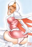  ass battle_of_the_planets g-force gatchaman gloves jun_the_swan lowres panties pantyshot shiratori_no_jun squat squatting tatsunoko_production underwear 