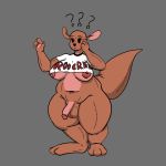  1:1 absurd_res animate_inanimate anthro balls belly big_balls claws clothing confused_look confusion disney genitals gynomorph hi_res huge_hips humanoid_genitalia humanoid_penis intersex kanga kangaroo kentuckiyucki living_plushie macropod mammal marsupial nipples pawpads paws penis plushie pouch_(anatomy) puffy_nipples solo stitch_(disambiguation) text thick_tail thick_thighs tight_clothing wardrobe_malfunction wide_hips winnie_the_pooh_(franchise) 