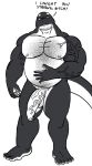  2017 5_fingers 5_toes angry anthro augensinum balls barefoot belly biceps big_belly big_pecs big_penis biped black_and_white black_and_white_skin black_body black_skin body_hair cetacean chest_hair delphinoid digital_drawing_(artwork) digital_media_(artwork) facial_hair feet fingers foreskin genitals hair hairy hand_on_stomach hansol_(bayron) happy_trail humanoid_genitalia humanoid_penis looking_at_viewer male mammal marine monochrome musclegut muscular muscular_male nipples nude oceanic_dolphin orca overweight overweight_male pecs penis pubes red_eyes shark_tail simple_background solo thick_neck toes toothed_whale uncut vein veiny_arms veiny_penis white_body white_skin 