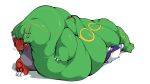  2020 belly big_belly black_sclera blue_body boot_(artist) green_body groudon group hi_res hyper hyper_belly kyogre legendary_pok&eacute;mon morbidly_obese nintendo obese overweight pok&eacute;mon pok&eacute;mon_(species) rayquaza red_body simple_background size_difference video_games white_background yellow_eyes 