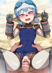  1boy 1girl blue_hair goggles goggles_on_head hana_(xenoblade) hetero highres jcm2 joints one-piece_swimsuit penis pov pussy robot robot_joints school_swimsuit sex spread_legs swim_cap swimsuit swimsuit_aside twintails vaginal xenoblade_(series) xenoblade_2 