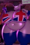  3d_(artwork) anthro anthrofied armwear big_breasts bowed_string_instrument breasts british_flag cello chav clothing digital_media_(artwork) elbow_gloves equid equine female friendship_is_magic gloves handwear horse hyper hyperwave9000 legwear mammal musical_instrument my_little_pony octavia_(mlp) overweight pony purple_eyes stockings string_instrument terribly_british thick_thighs union_jack wide_hips 