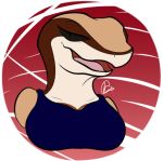 alpha_channel anthro bra breasts bust_portrait clothing desertic_lizard_(vagoncho) female icon lizard low_res open_mouth portrait reptile scalie simple_background solo sports_bra tagme underwear vagoncho 