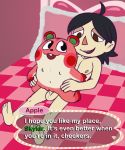  animal_crossing annie-mae anthro apple_(animal_crossing) black_hair cricetid duo english_text female female_penetrated flat_chested fur hair hamster hi_res human human_on_anthro interspecies male male/female male_penetrating male_penetrating_female mammal nintendo nipples nude on_top one_tooth penetration pink_body pink_fur reverse_cowgirl_position rodent sex short_stack skylar_ross text vaginal vaginal_penetration video_games white_body white_skin 