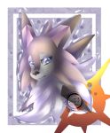  2017 alpha_channel ambiguous_gender azurasaki black_nose blue_eyes brown_body brown_fur canid canine cheek_tuft eyelashes facial_tuft feral fur half-closed_eyes headshot_portrait hi_res long_ears lycanroc mammal midday_lycanroc narrowed_eyes nintendo pink_inner_ear pok&eacute;mon pok&eacute;mon_(species) portrait signature simple_background spikes transparent_background tuft video_games white_body white_fur 