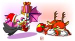  anthro chiropteran christmas duo eamze echidna female hi_res holidays knuckles_the_echidna male mammal monotreme rouge_the_bat sonic_the_hedgehog_(series) video_games 