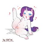  1:1 1_horn blue_eyes blush bodily_fluids cold-blooded-twilight cum cum_in_pussy cum_inside cum_on_pussy equid equine feral genital_fluids genitals hair hi_res horn mammal my_little_pony nude presenting presenting_pussy purple_hair purple_tail pussy shadow solo spread_legs spreading text unicorn unicorn_horn url 