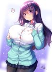 breast_grab mokufuu pantyhose tagme 