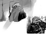  4:3 alligatorid alligatorid_humanoid angry animal_humanoid anthro black&amp;white black_and_white caiman caiman_humanoid comic crocodilian crocodilian_humanoid dorohedoro drawing humanoid kaiman kaiman_(dorohedoro) male male/male manga marcelo_wolfy monochrome reptile reptile_humanoid scalie scalie_humanoid sketch solo 