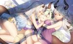  alencia_(epic7) epic7 horns luna_(epic7) no_bra pointy_ears tagme yufine_(epic7) yuri 