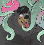 black_bear bodily_fluids dramamine drooling eyewear glasses hi_res hypnosis male mammal mind_control open_mouth saliva solo tentacle_in_ear tentacles tongue tongue_out ursid ursine 